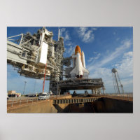 A view Space Shuttle Atlantis on Launch Pad 39A