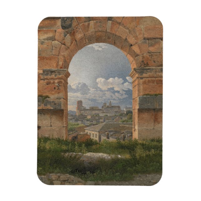 A View through Three Arches of the Colosseum Magnet (Vertical)
