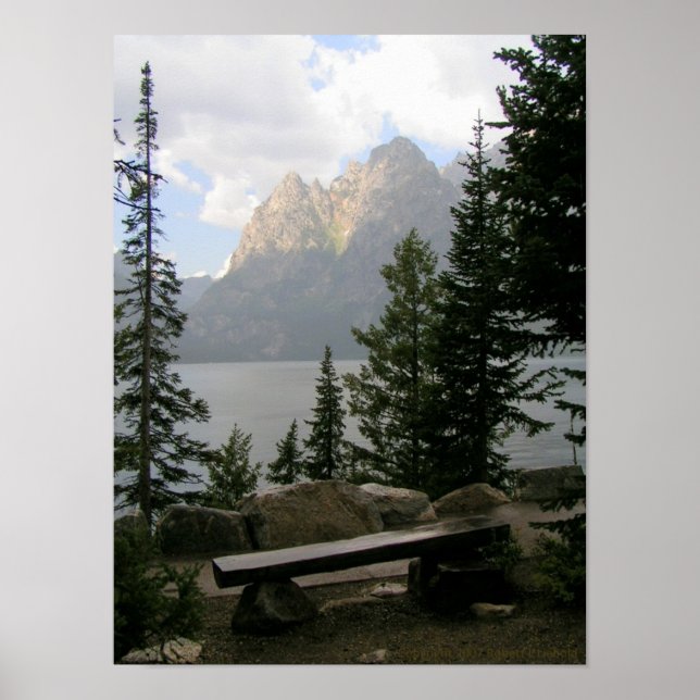 A View with a Bench Poster (Front)