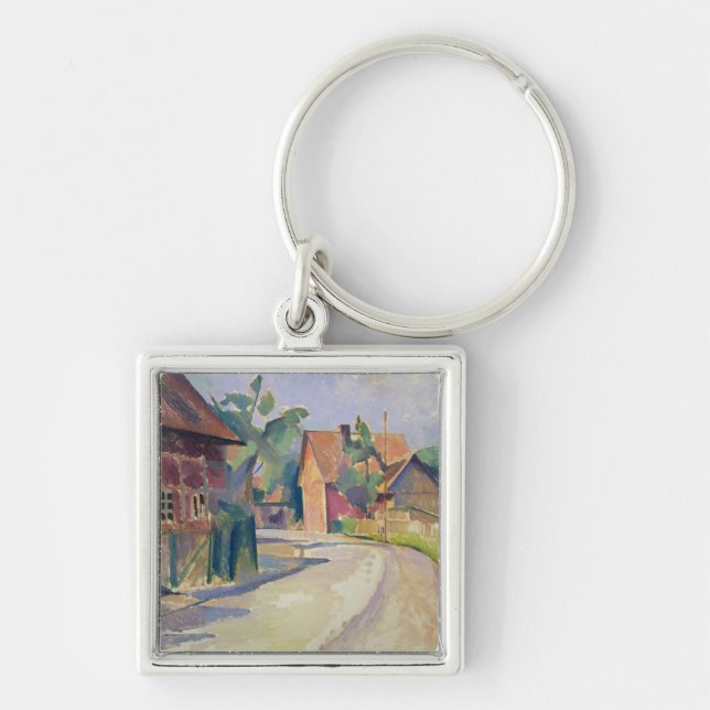 A Village Street Keychain (Front)