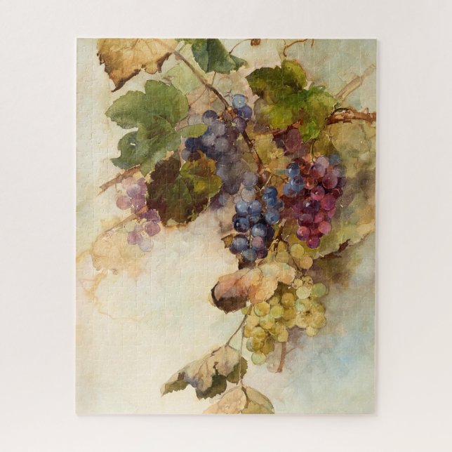 A Vine of Grapes by Franz Bischoff Jigsaw Puzzle (Vertical)