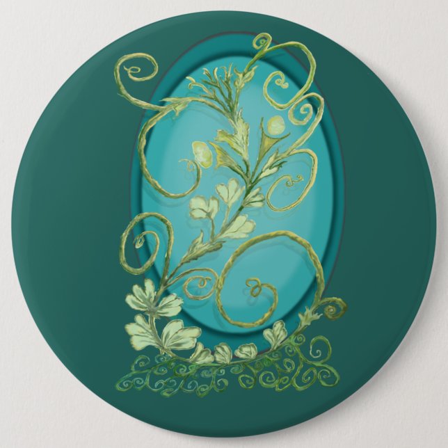 A Vine On the Loose 6 Inch Round Button (Front)