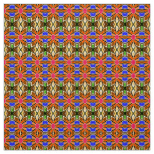 A vintag colourful fabric print pattern design