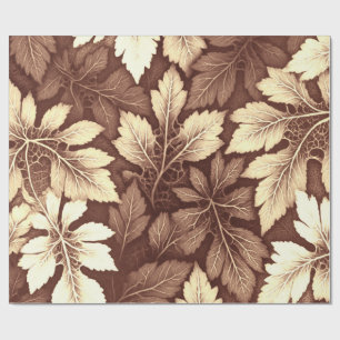 A vintage brown classic trendy pattern design  wrapping paper