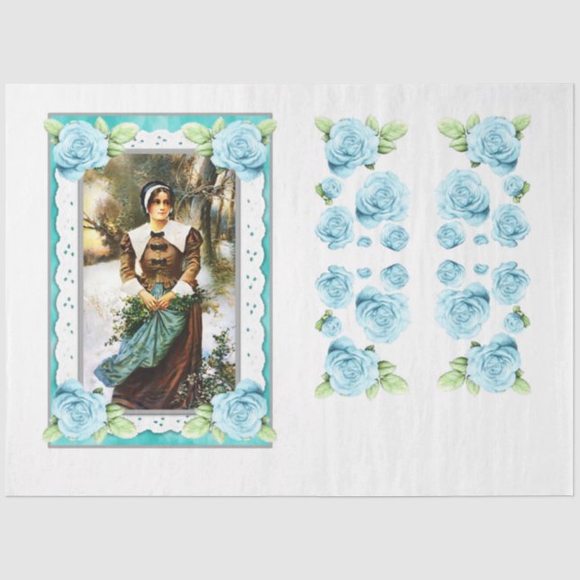 A Vintage Christmas Series Design 10 Tissue Paper (Front)