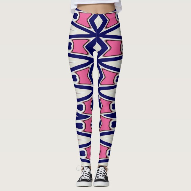 A vintage colourful pattern "Ratti_Creative_Arts"  Leggings (Front)