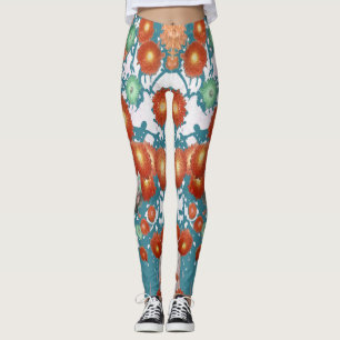 A vintage floral "Ratti_Creative_Arts" Leggings