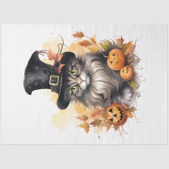 A Vintage Halloween Design Collection 24 Tissue Paper (Front)
