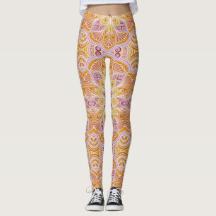A vintage multicolor classic "Ratti_Creative_Arts" Leggings