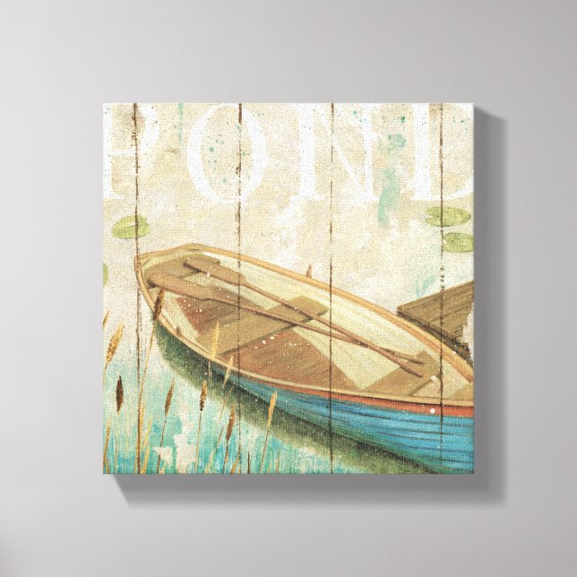 A Vintage Pond Canvas Print (Front)