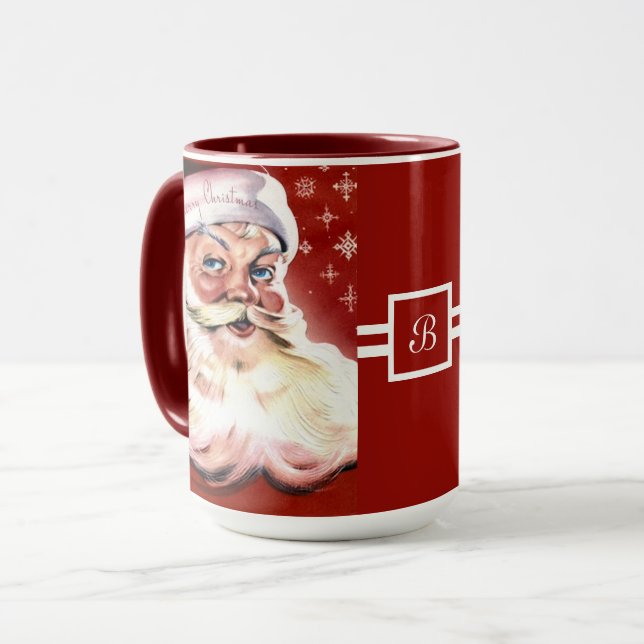 A Vintage Santa Mug (Front Left)
