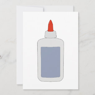 A vintage school glue from the 80s, 90s invitation