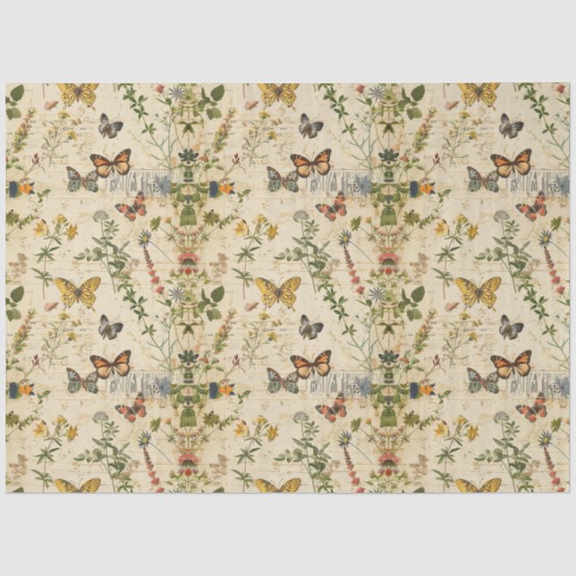 A Vintage Spring Series Design #11 Tissue Paper (Front)