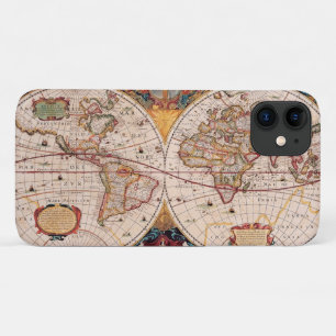 A Vintage World Map Circa 1600 iPhone 11 Case