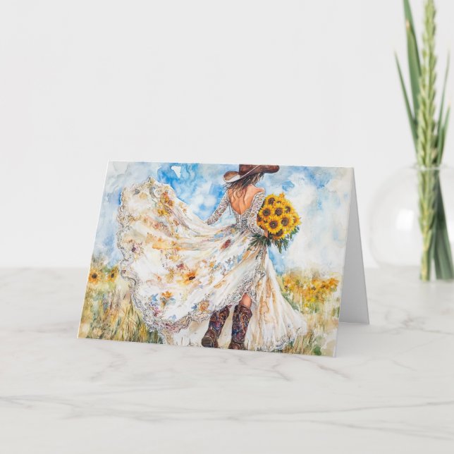 A Vision of Love and Rustic Charm Card (Front)