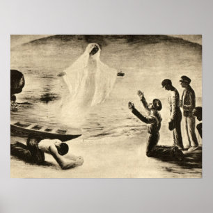 A vision of the Virgin Mary Poster