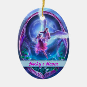 A visit from an angel? Personalized Door Hangers Ceramic Ornament