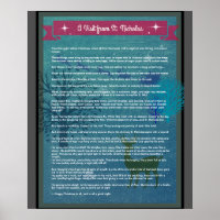 A Visit From St. Nicholas - Holiday Poster