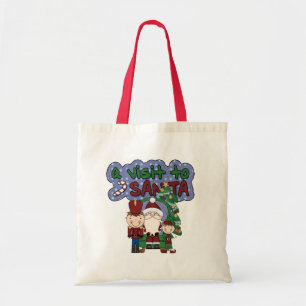 A Visit to Santa Tshirts and Gifts Tote Bag