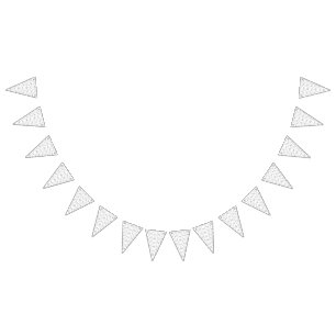 A visually appealing design showcasing a mix of wh bunting flags
