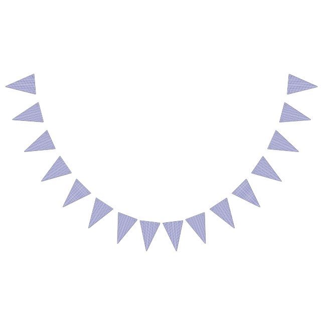 A vivid blue sky with scattered white clouds. bunting flags (All)