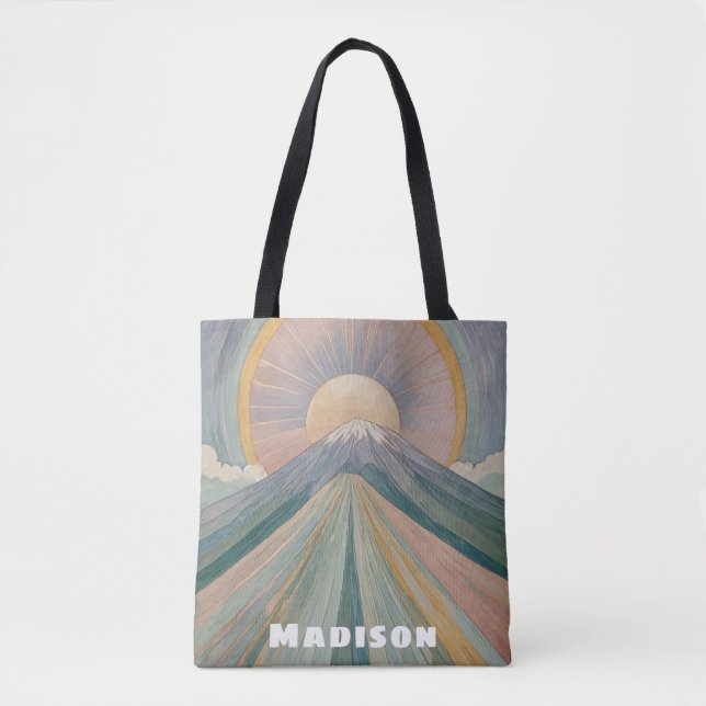 A Volcanic Serenade Personalized Tote Bag (Front)