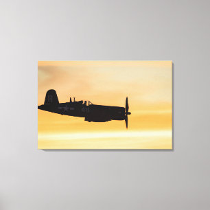 A Vought F4U Corsair Fighter Canvas Print