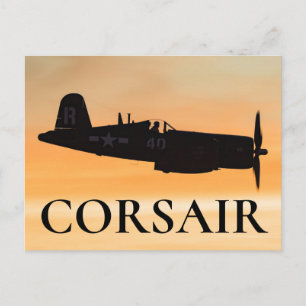A Vought F4U Corsair Fighter Postcard