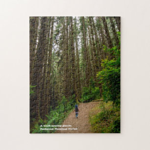 A walk among giants - Redwood National Forest Jigsaw Puzzle