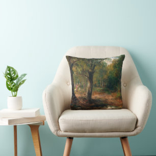 A Walk in the Forest – Emil Barbarini Throw Pillow