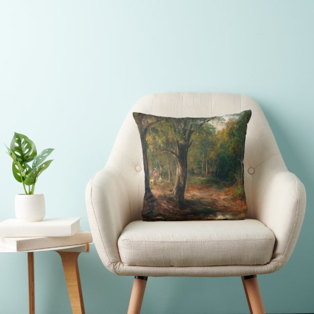 A Walk in the Forest – Emil Barbarini Throw Pillow (Chair)