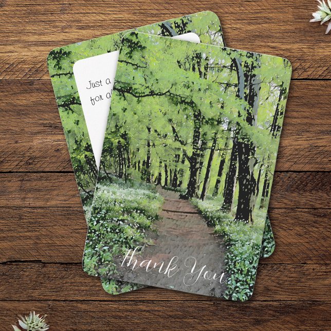 A walk in the woods Thank you Card (Creator Uploaded)