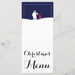 A Walk With Snowman Christmas Menu