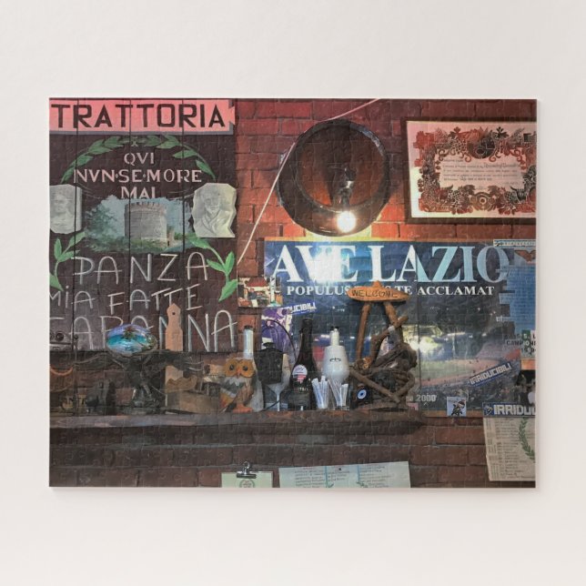 A Wall in a Trattoria along Via Appia Antica Jigsaw Puzzle (Horizontal)
