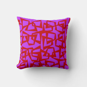 A Wall of Quarter-Century Modernism Throw Pillow