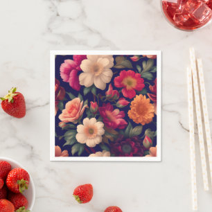 A wallpaper with a floral pattern napkin