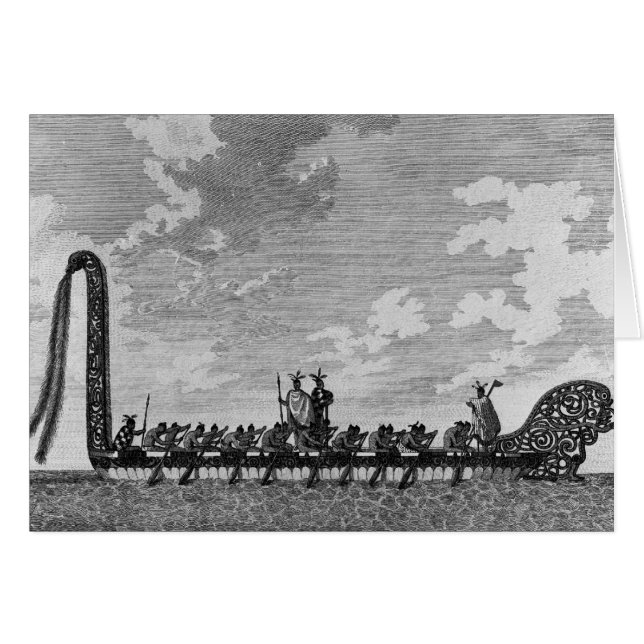 A War Canoe of New Zealand (Front Horizontal)