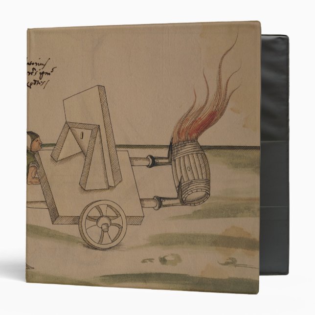 A War Machine, illustration from 'De Machinis' Binder (Front/Inside)