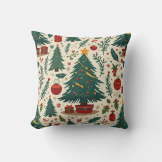 a warm Christmas Throw Pillow