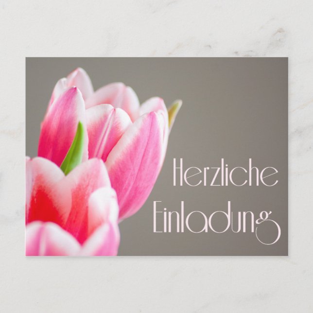 A warm invitation to your party postcard (Front)