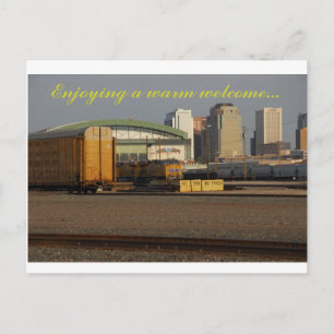 a warm welcome from phoenix AZ Postcard
