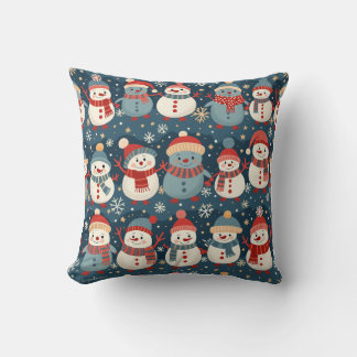a warm winter throw pillow