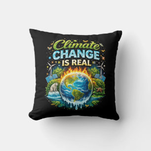 A Warming World Throw Pillow