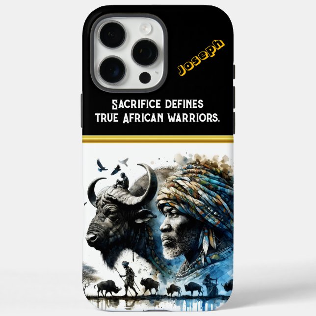 A warrior stands proud among nature's guardians Case-Mate iPhone case (Back)