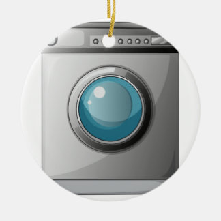 A washing machine ceramic ornament