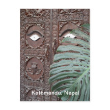 A Watchful Door in Kathmandu