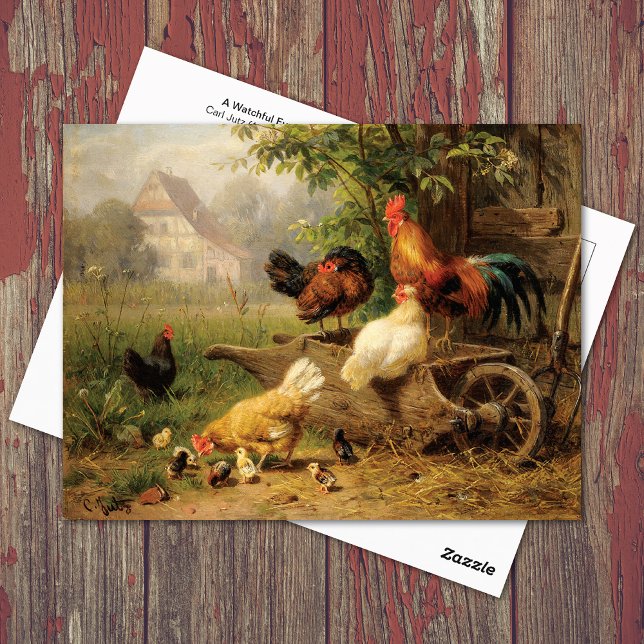 A Watchful Eye Carl Jutz Postcard (Creator Uploaded)