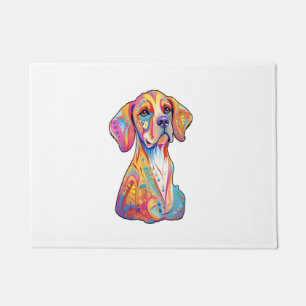 A Watercolor Dog  Doormat