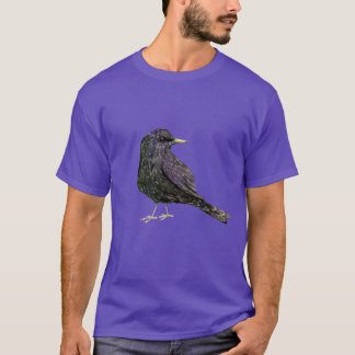  A watercolor drawing of a starling T-Shirt