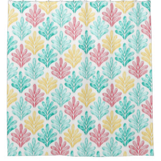 A Watercolor Type Of Design Shower Curtain
